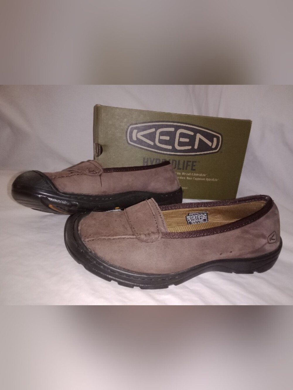 Keen Leather Sterling City Slip On Shoes Size 7.5